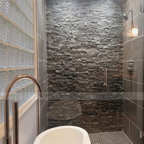 Stacked Stone Bathroom Tile – Semis Online