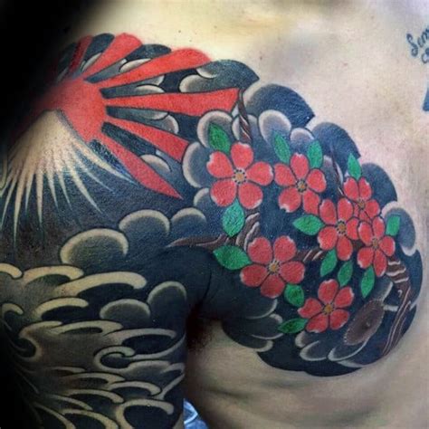 60 Rising Sun Tattoo Designs For Men - Japanese Ink Ideas