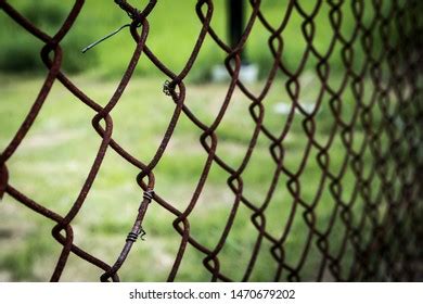 Close Brown Wire Fence Barricade Which Stock Photo 1470679202 | Shutterstock