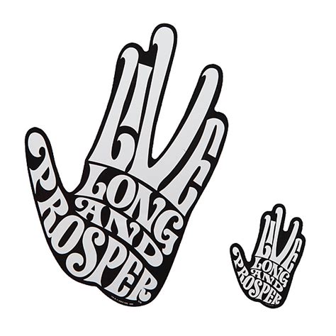 Live Long & Prosper: Spock Car Decal