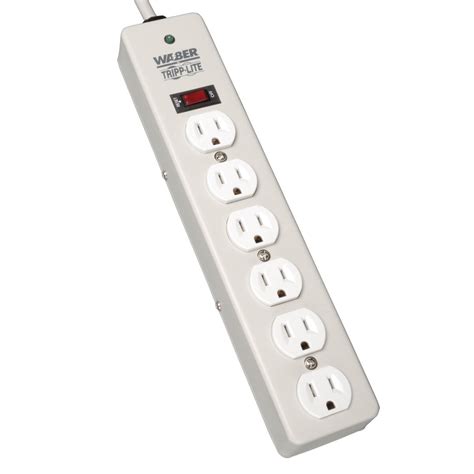 Industrial Surge Protector, 6 Outlet, 6-ft Cord, 1050 Joules | Eaton