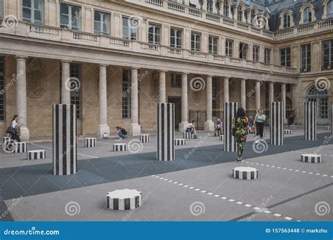 Les Deux Plateaux Art Installation in Downtown Paris Editorial Stock ...