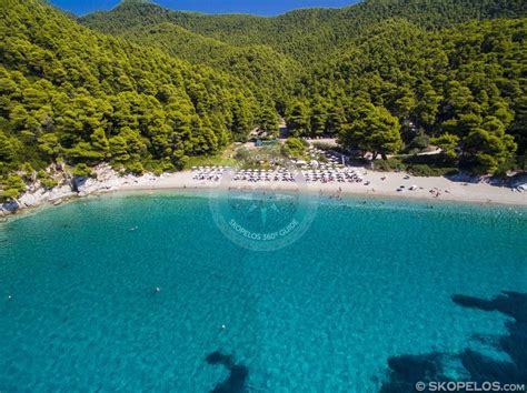 Skopelos-Beaches-Kastani-Beach-Aerial - SKOPELOS.COM