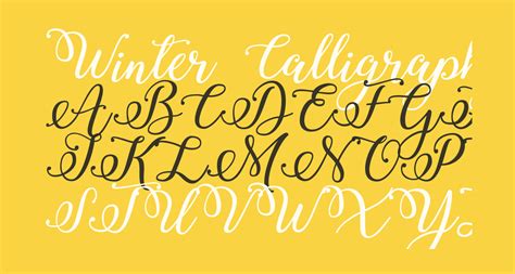 Winter Calligraphy free Font - What Font Is