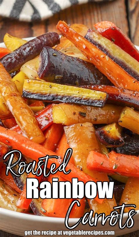 Roasted Rainbow Carrots - Vegetable Recipes