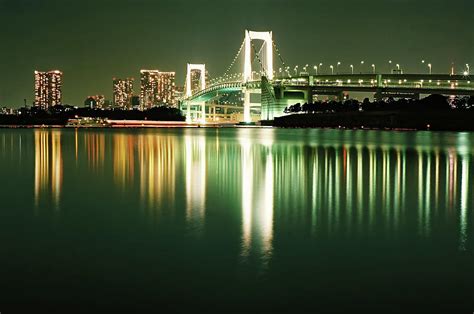 Night View Of Rainbow Bridge Photograph by Beta Photography - Fine Art ...