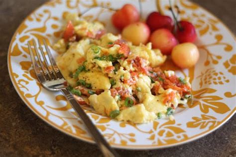 Smoked Salmon Scrambled Eggs - Barefeet in the Kitchen