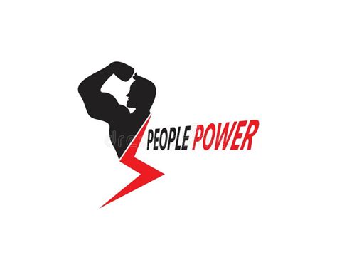 People Power Logo Vector Template Vector Illustration Stock Vector ...