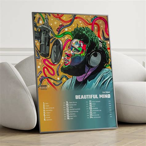 Rod Wave Beautiful Mind Album Cover Poster Wall Art Rod - Etsy