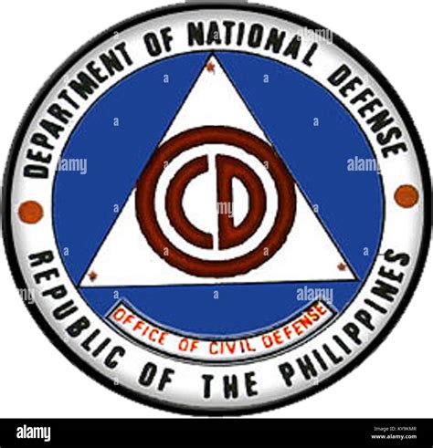 Seal of the Office of Civil Defense, Republic of the Philippines Stock Photo - Alamy