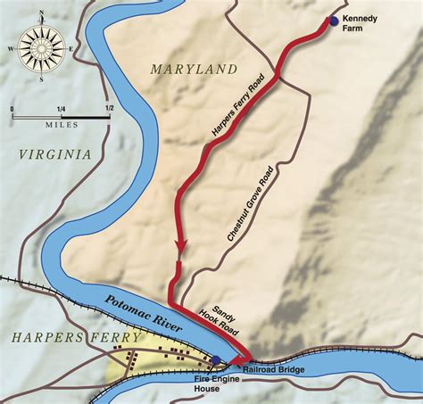 Map of John Brown’s Raid on Harpers Ferry | American Battlefield Trust