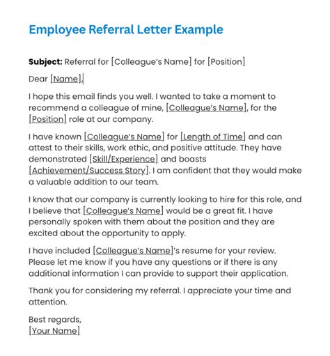 Employee Referral Letter Examples to Use In 2023 - ERIN