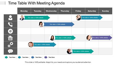 Time Table With Meeting Agenda | PowerPoint Slide Images | PPT Design Templates | Presentation ...