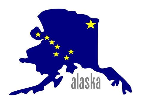 Map of Alaska clipart free image download