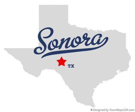 Map of Sonora, TX, Texas