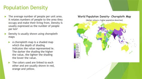 Population & Settlement: Population Distribution & Population Density