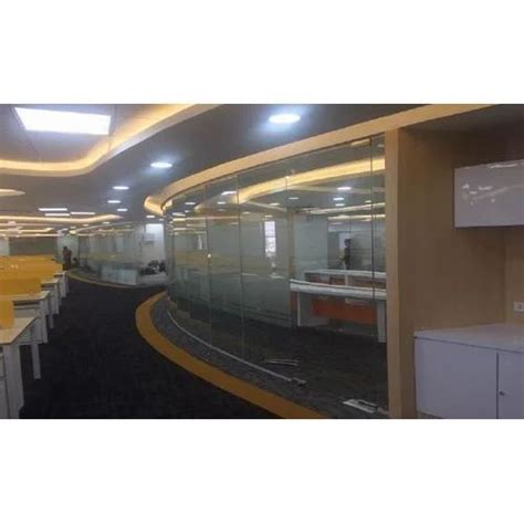 Curved Glass Partition at Rs 375/square feet | Glass Partition in Pune | ID: 19910716691