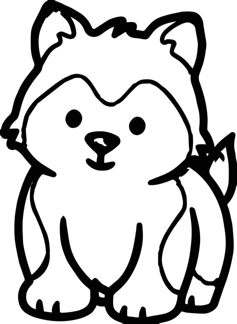 Husky Puppy Drawing | Free download on ClipArtMag