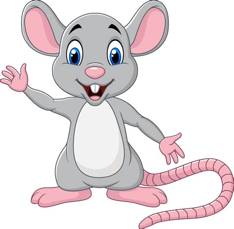 Cute mouse cartoon waving hand 5203674 Vector Art at Vecteezy