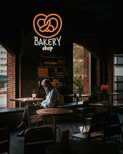 Bakery Shop Neon Sign Pretzel Led Neon Sign Coffee Bar - Etsy