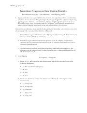 Recombinant Frequency and Gene Mapping Examples 1 .pdf - AP Biology ...