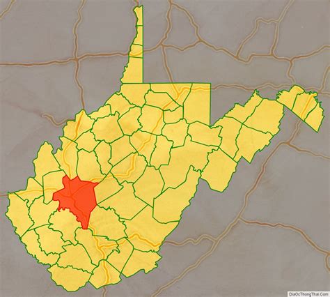 Map of Kanawha County, West Virginia - Địa Ốc Thông Thái