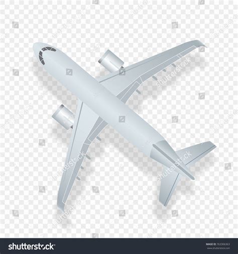 Airplane Top View Vector Illustration High Stock Vector (Royalty Free ...