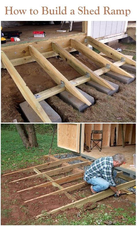 How to Build a Shed Ramp the Right Way - Storage Shed Plans | Shed ramp, Backyard storage sheds ...