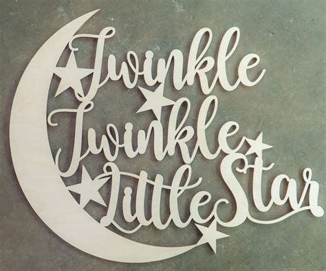 Twinkle Twinkle Little Star Sign Nursery Sign Nursery Decor | Etsy