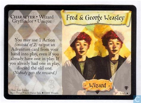 Harry Potter TCG Quidditch Cup Fred & George Weasley 5/80 | eBay