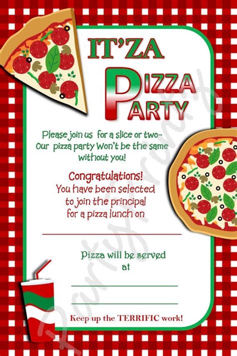 Free Printable Editable Free Printable Pizza Party Invitations ...