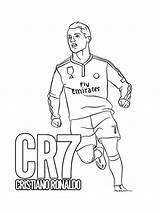 Cristiano Ronaldo coloring Pages sketch template