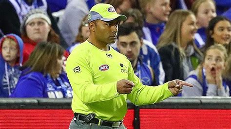 Worm-dancing umpire makes AFL debut