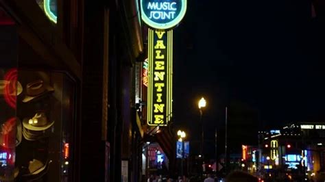 Broadway Nashville nightlife, Downtown N... | Stock Video | Pond5