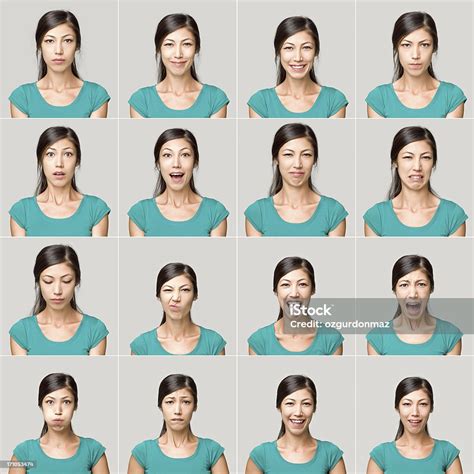 Young Woman Making Facial Expressions Stock Photo & More Pictures of Acting | iStock