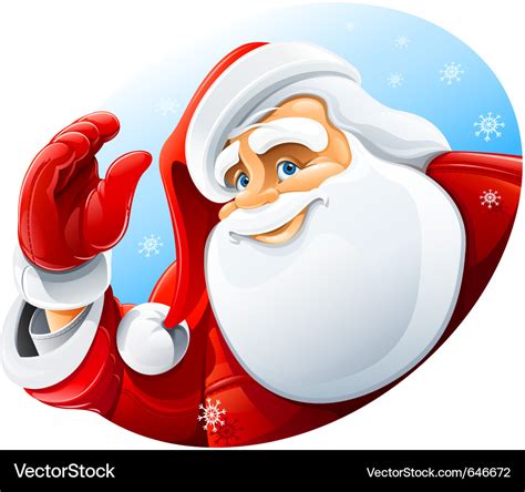 Happy santa claus face Royalty Free Vector Image