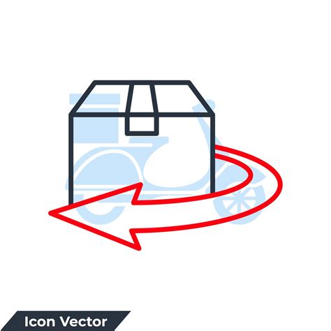 return icon logo vector illustration. Delivery and Free Return symbol template for graphic and ...