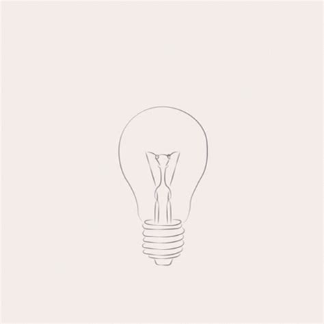 Simple Aesthetic Sketch Light Bulb GIF | GIFDB.com