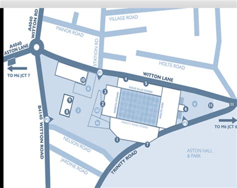 ASTON VILLA/VILLA PARK MAP - ASTON VILLA FC