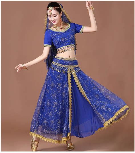 Aliexpress.com : Buy adult Bollywood Dance Costumes Indian Belly Dance Costumes Set For Chiffon ...