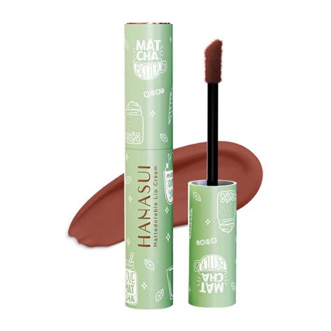 Hanasui Mattedorable Lip Cream Matcha Latte 06. Matchachoco | Shopee ...