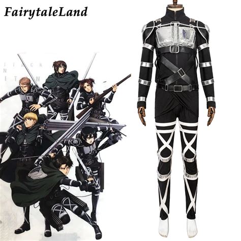 Anime Attack On Titan Season Eren Scout Regiment Uniform Cosplay ...