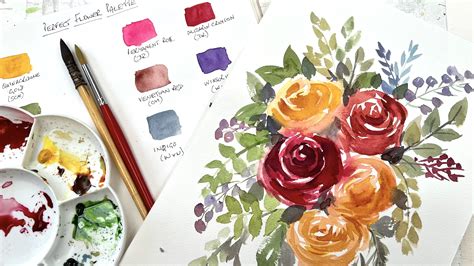 Paint a Loose Rose Bouquet | Diane Antone Studio