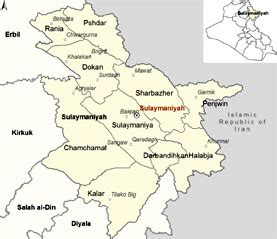 Sulaymaniyah Iraq Map