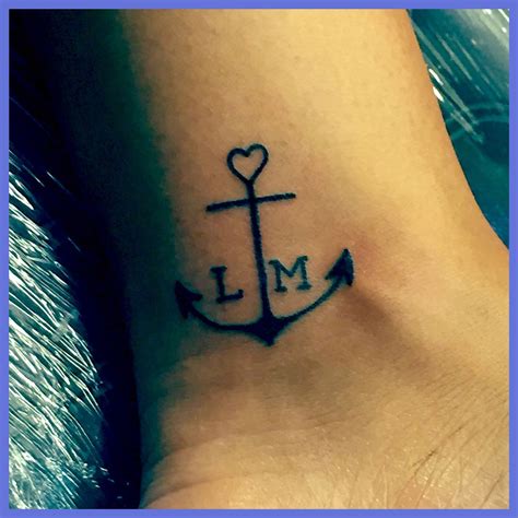 Anchor tattoo for my kids! My children keep me grounded, they represent stability and they give ...