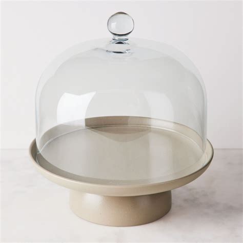 Casafina Modern Classic Ceramic Cake Stand With Dome | Food52 on Food52