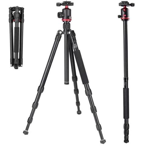 Ulanzi MT-51 Metal DSLR Camera Tripod Multifunctional Portable Foldable ...