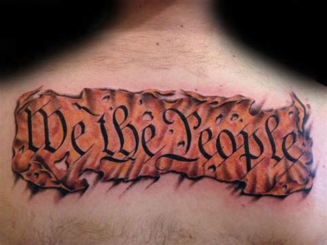 61 Epic We The People Tattoo Designs for Men [2023 Guide]