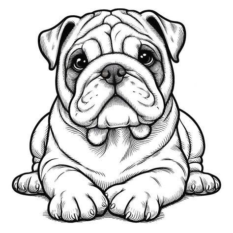 Free printable Bulldog coloring pages