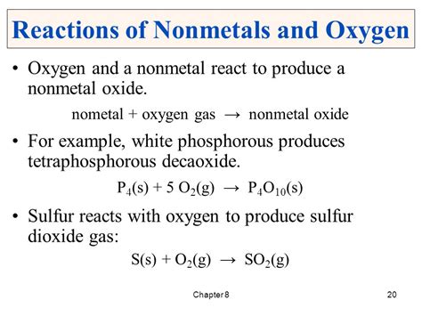 REACTIONS BETWEEN METALS AND NON METALS - Mi sitio